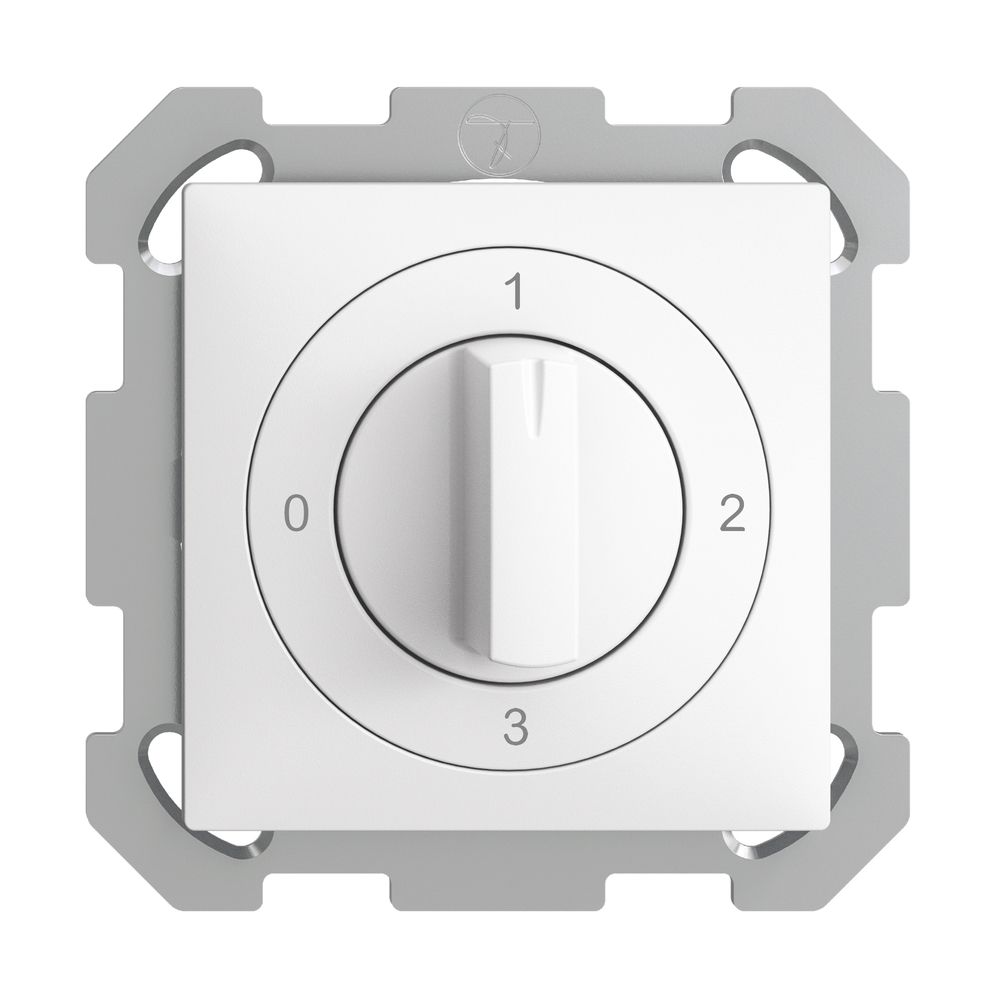 Interrupteur rotatif ENC EDIZIOdue 5/2P blanc, a. manette