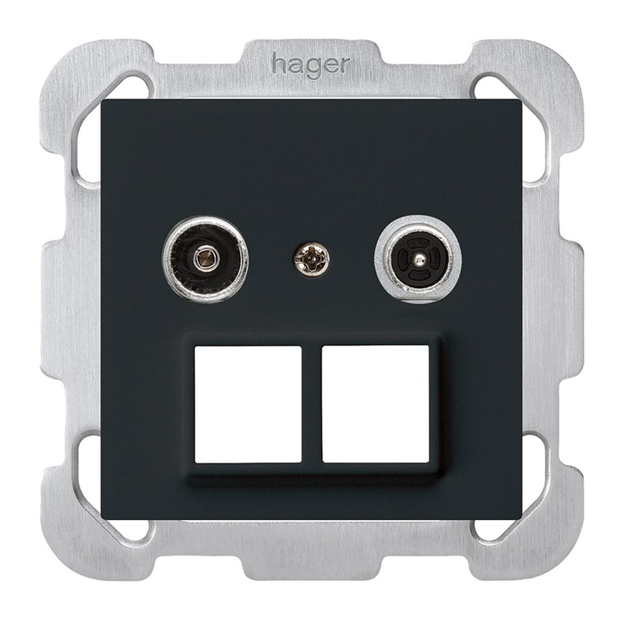 UP-Multimediadose kallysto R/TV Bauart B 4dB 2GHz schwarz