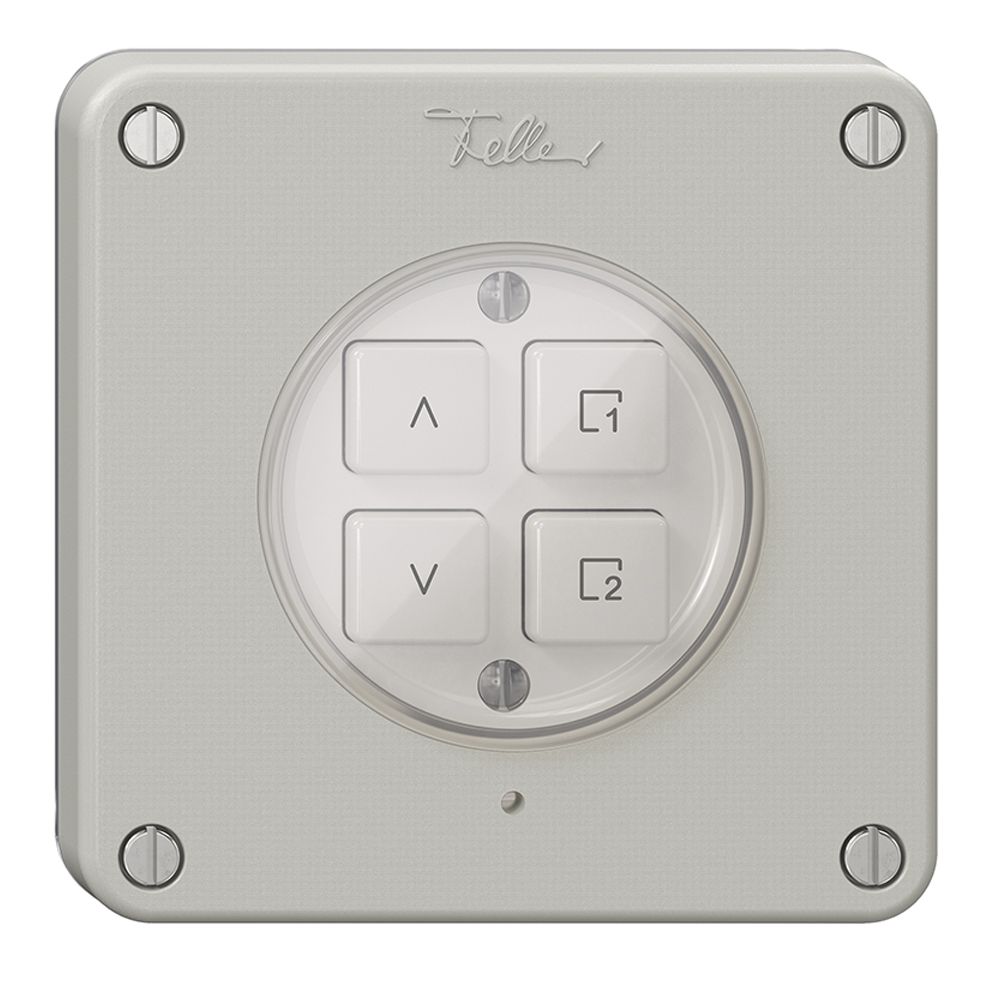 Interrupteur stores 1K/4T scène NEVO Wiser N.CO gris clair