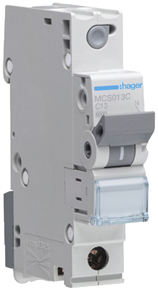 Leitungsschutzschalter Hager MCB quickconnect 1P 230V Typ C 13A Icn 6kA 1TE