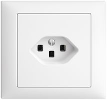 Prise INC EDIZIOdue T23 16A blanc, avec bornes enf.