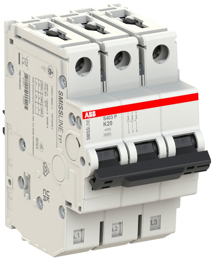 Disgiuntore SMISSLINE TP, 3L, K, 20A, 30kA