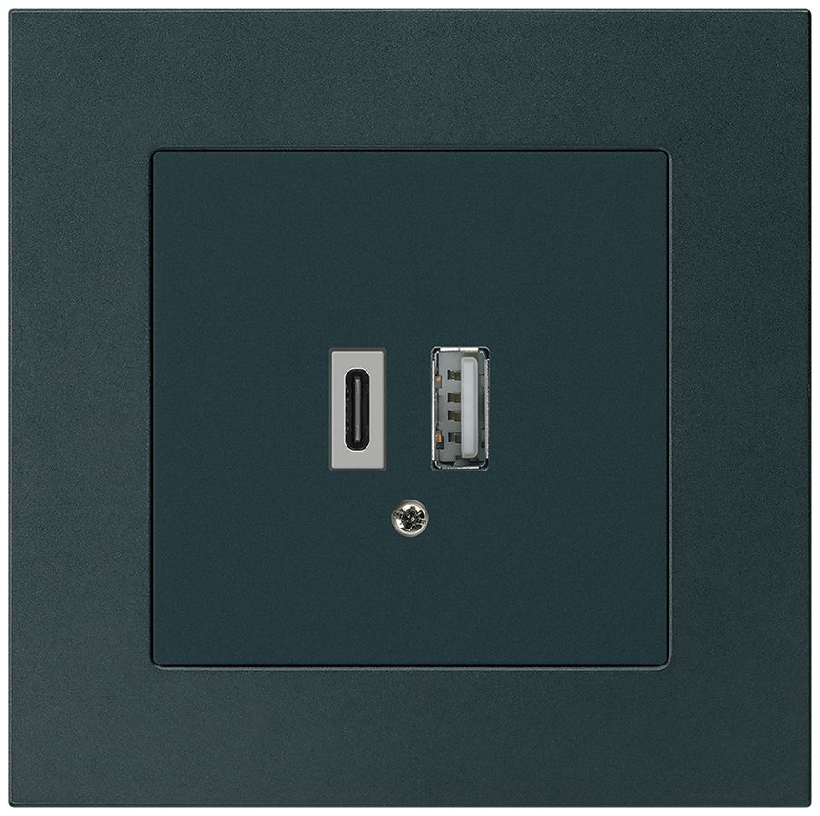 Prise de charge USB ENC kallysto.pro 18W PD 1×type A 1×type C noir