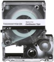 Cassette d'étiquettes Panduit MP, bande continue, 12×7000mm noir sur transparent