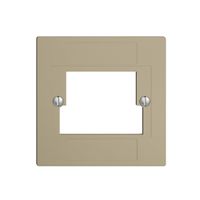 Frontplatte 2×TT,2×RJ45 sand ITplus ITM EDIZIOdue