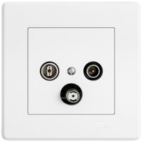 Prise antenne ENC TV-R-SAT EDIZIO.liv SNAPFIX® DB53 prise de dérivation bc