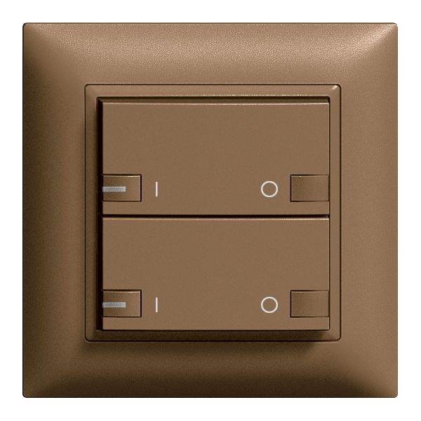 UP-Taster ZEP 2K/2T ON-OFF mit LED EDIZIOdue coffee