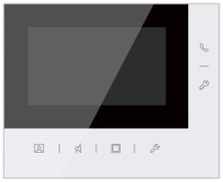Poste vidéo intérieure AP ABB Welcome avec vidéo commande pour ouvre-porte blanc