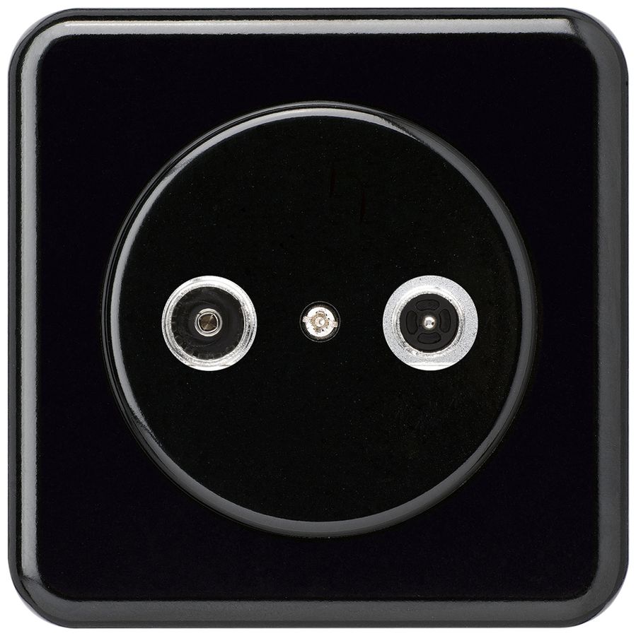 Prise d'antenne ENC basico TV-R montage C 14dB 2GHz noir