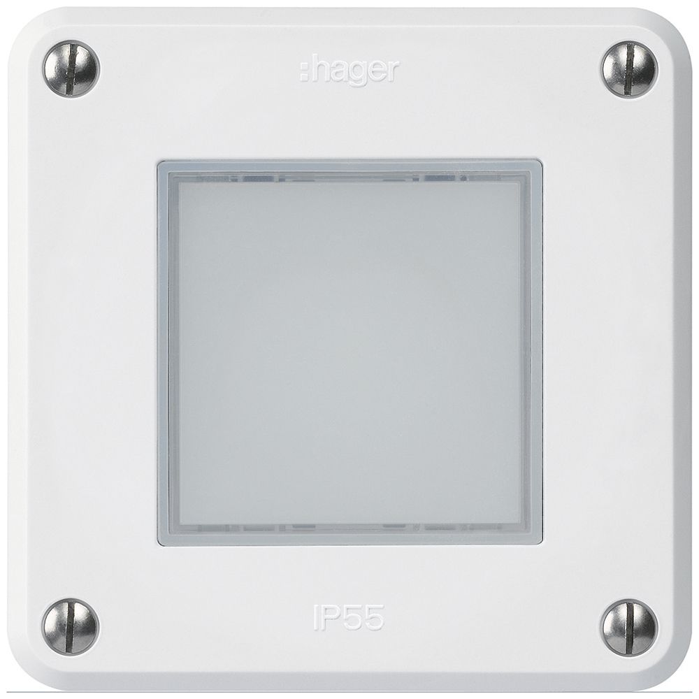 UP-LED-Leuchte robusto A IP55 weiss LED rot/grün