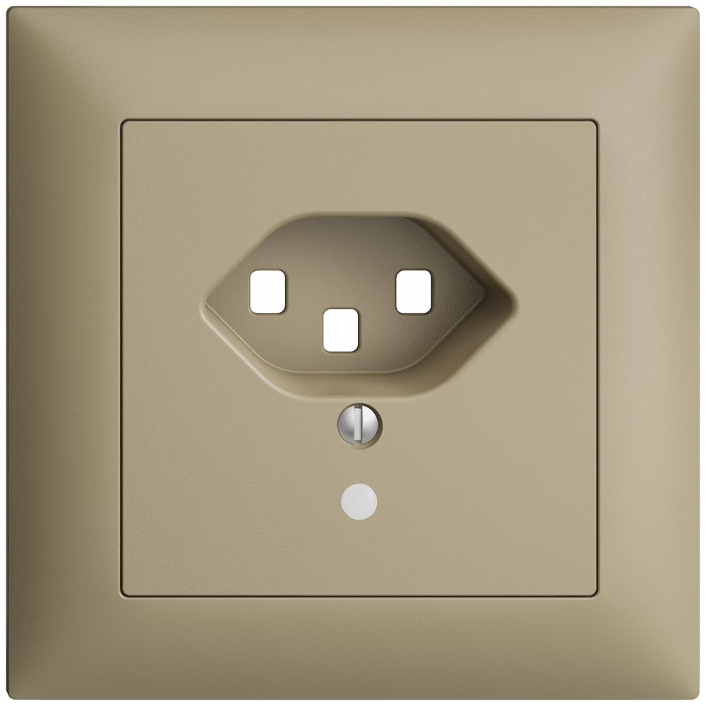 UP-Frontset EDIZIOdue T23 sand 88×88mm mit Linse