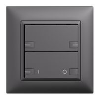 Set frontale INC EDIZIOdue zepAIR ON/OFF 1C senza desig.c.LED grigio scuro