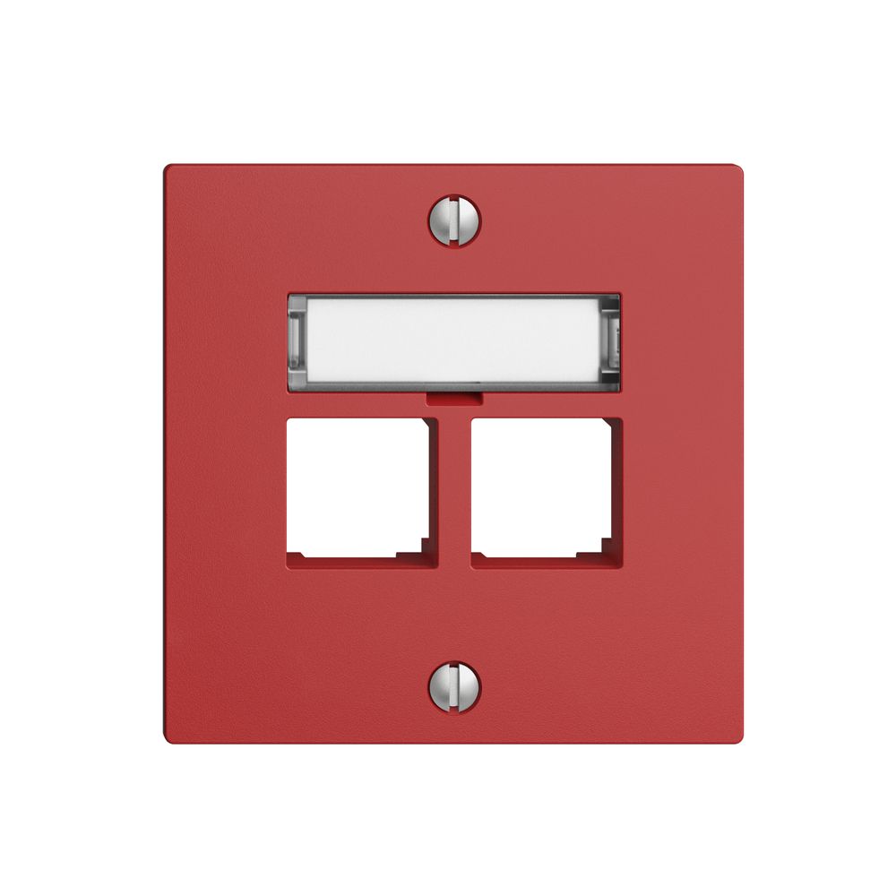 Kit di montaggio S-One EDIZIOdue F per 2×RJ45 diritto, berry