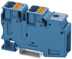 Ripartitore di potenziale componibile PX PTU 35 BU 16mm²57A 1000V 5×1 DIN35 bl