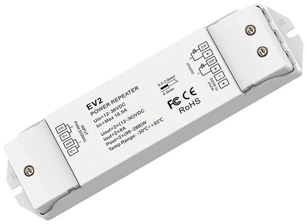 LED-Verstärker DOTLUX EV2 IP20 576W 12…36V 2×8A
