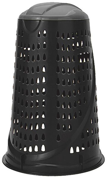 Abfallsackhalter Plica Vario 110 Liter mit Deckel, schwarz