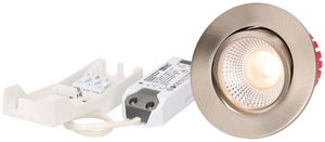 EB-LED-Spot LUCE Solv 8W 230V 710lm 3000K Loch-Ø68mm nickel 38°