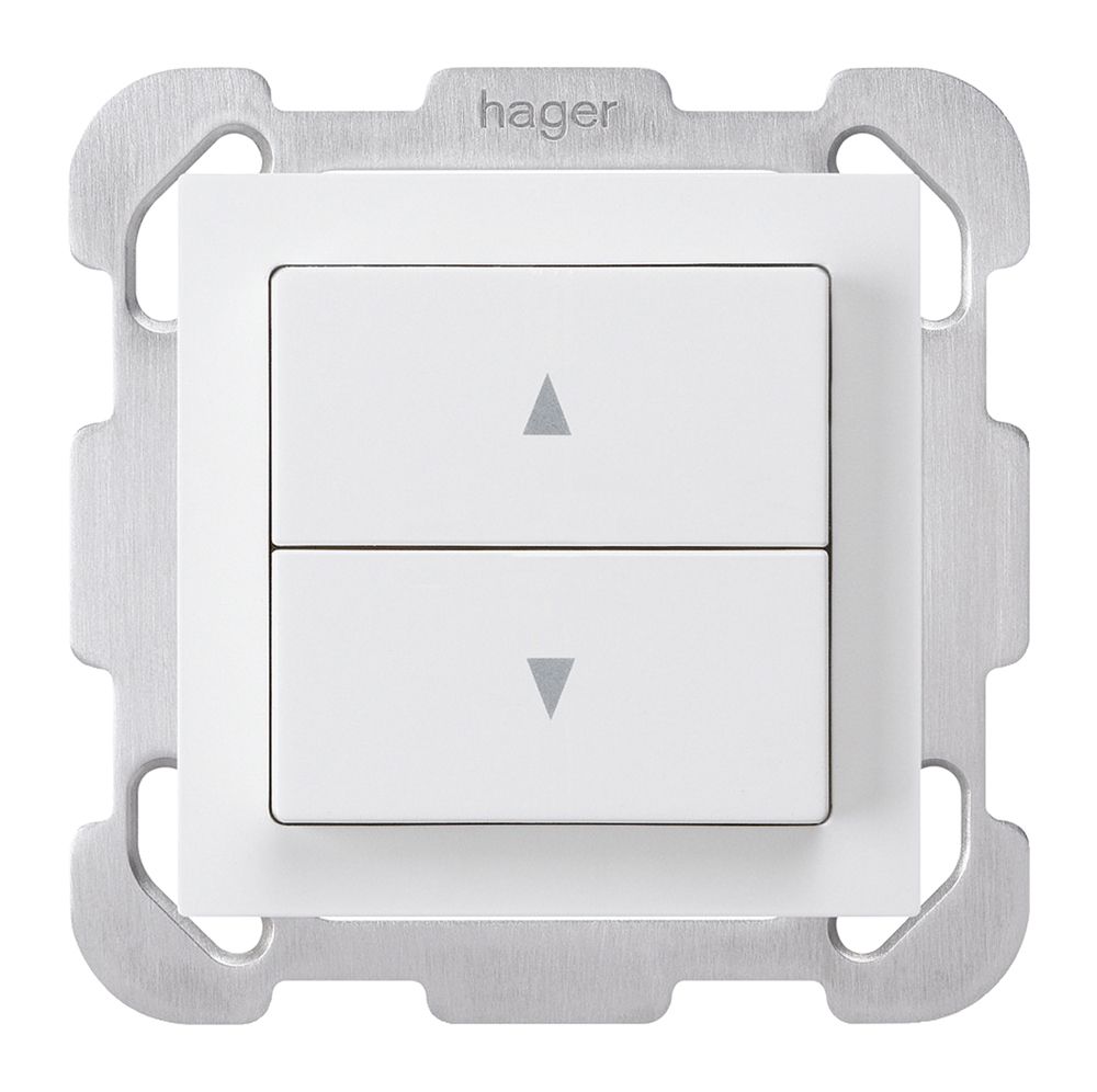 Interruttore per tapparelle INC kallysto con 2 tasti di comando bianco