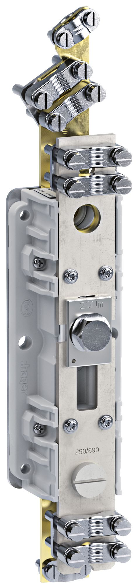 Sectionneur de neutre HPC Hager 250A pour transition TN-C vers TN-S