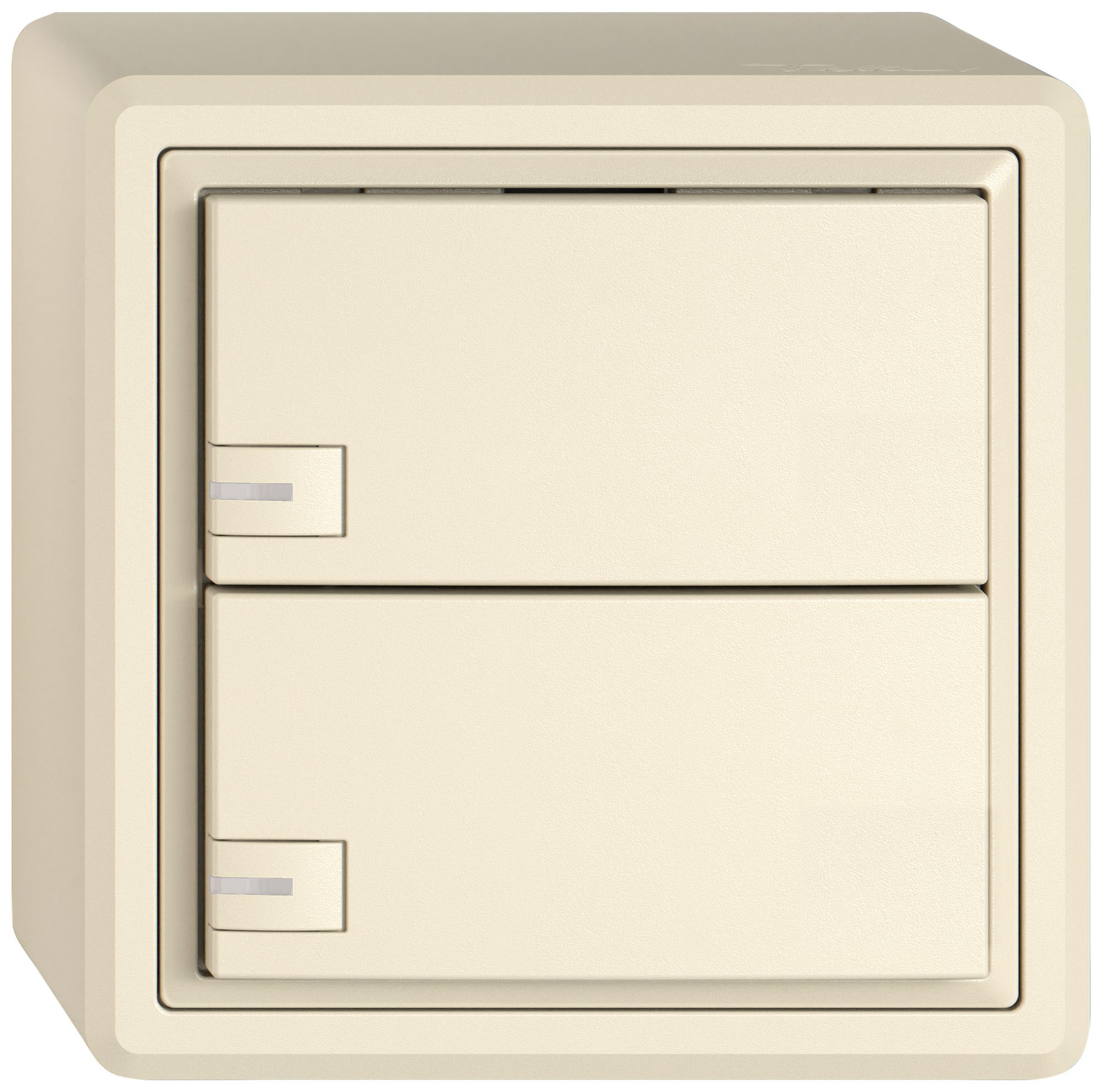 AP-Universaltaster EDIZIO.liv UNI SNAPFIX® m.LED RGB 2× 1-Tbed.cr