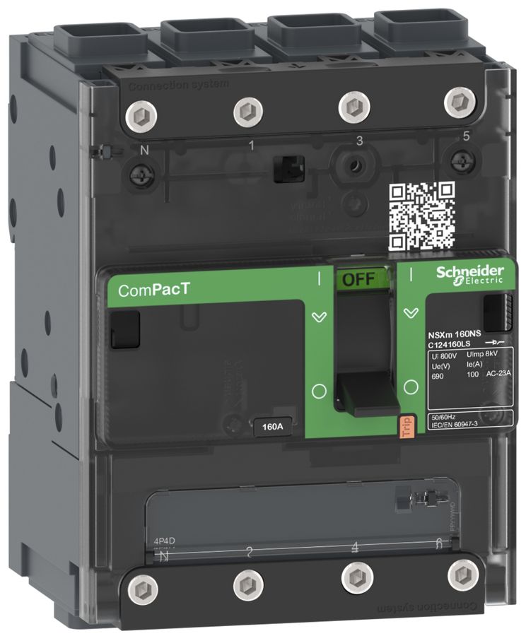 Lasttrennschalter ComPacT NSXm100NA, 4P 100A/690V, EL