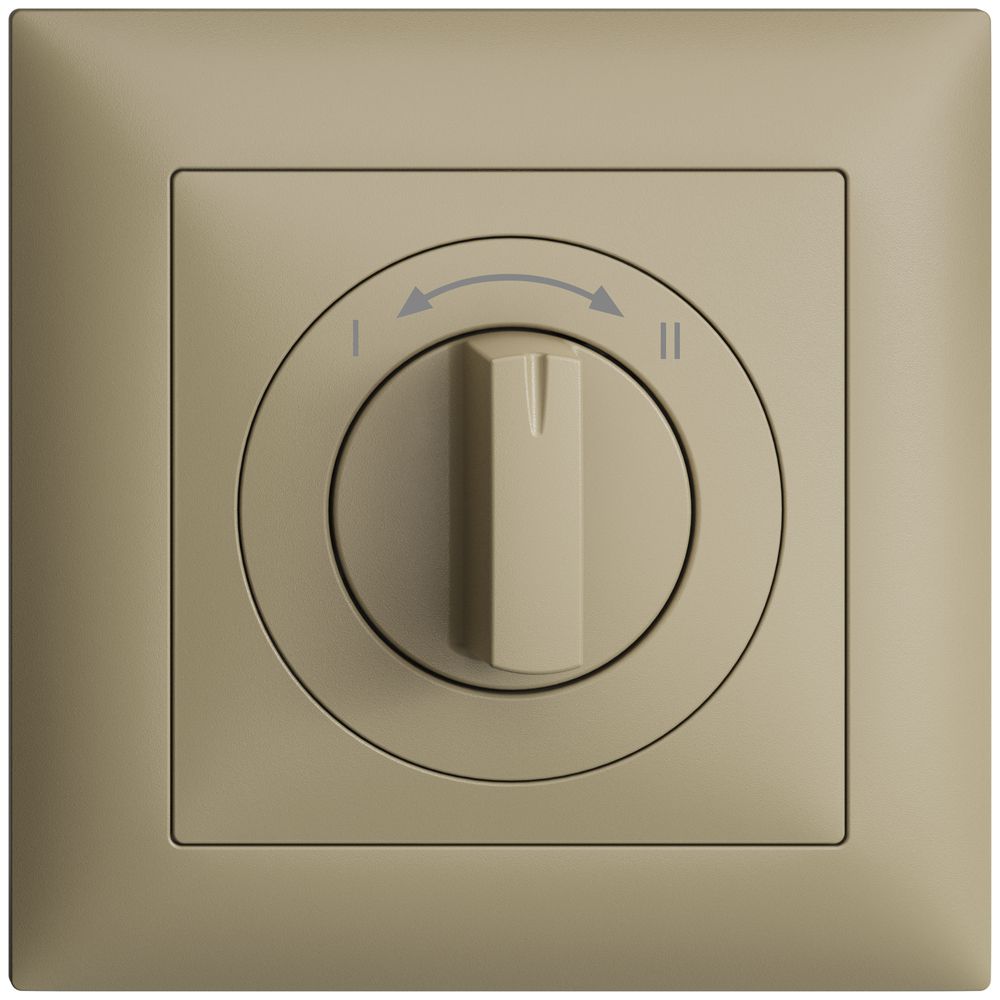 Frontset EDIZIOdue I<->II sand 88×88mm für Schwenktaster