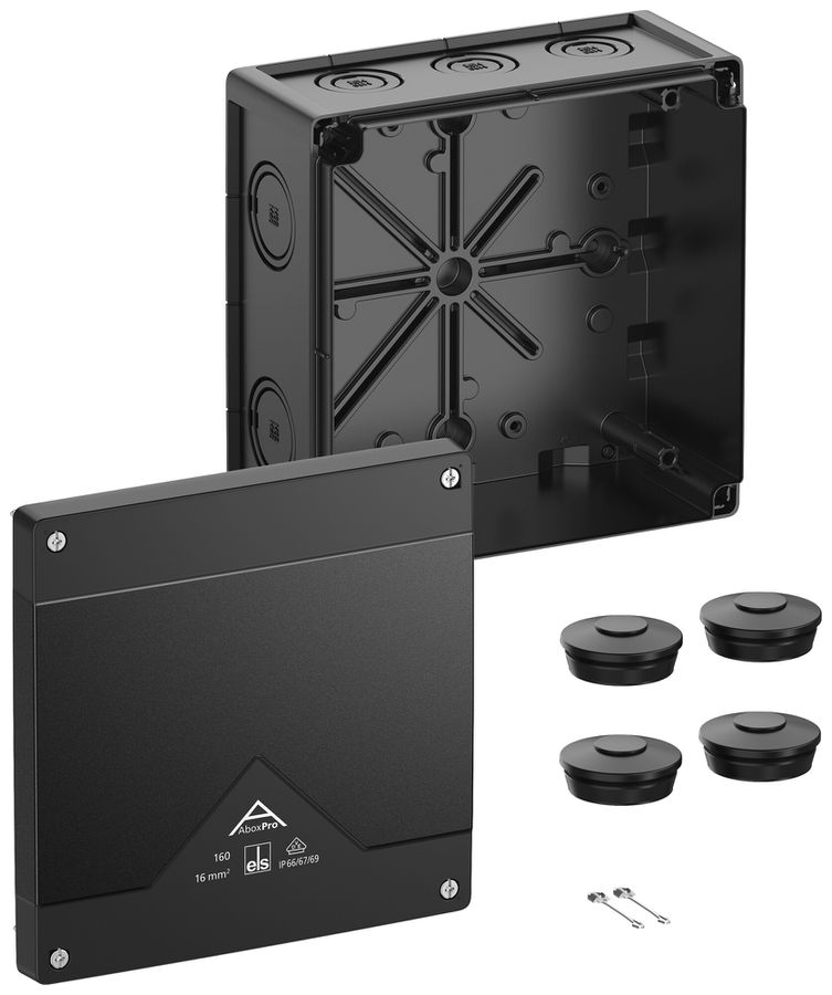 Boîte de dérivation AP Spelsberg Abox Pro 160-L/sw 182×182×90mm IP69 no