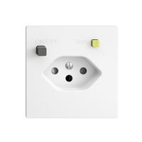 UP-Steckdose EDIZIOdue T13 FI 30mA F, shutter, weiss