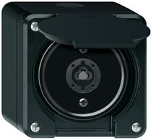 Contact pivotant à clé AP robusto 1P 1NO 20A 250V 86×86mm noir