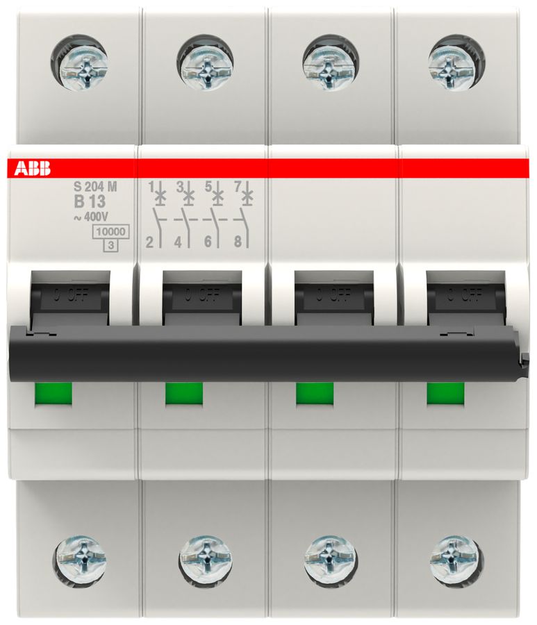 Leitungsschutzschalter ABB S204M-B13 13A B 10kA