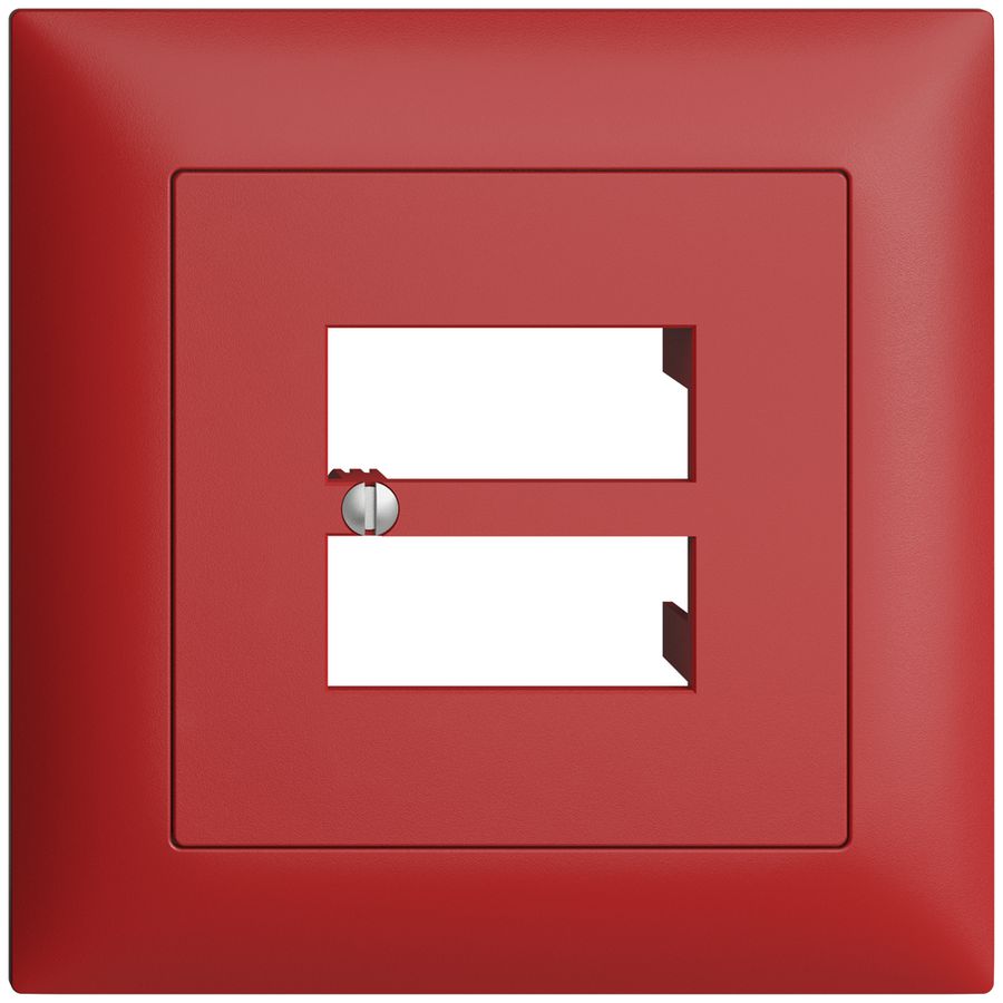 UP-Frontset EDIZIOdue berry 88×88mm 4×RJ45