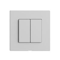 Bedienaufsatz zu Druckschalter 2K/2T Edue Wiser hellgrau