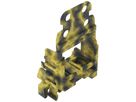 Befestigungsadapter WAGO 221 mit Zugentlastung 10L×4mm² TH35 grau/gelb