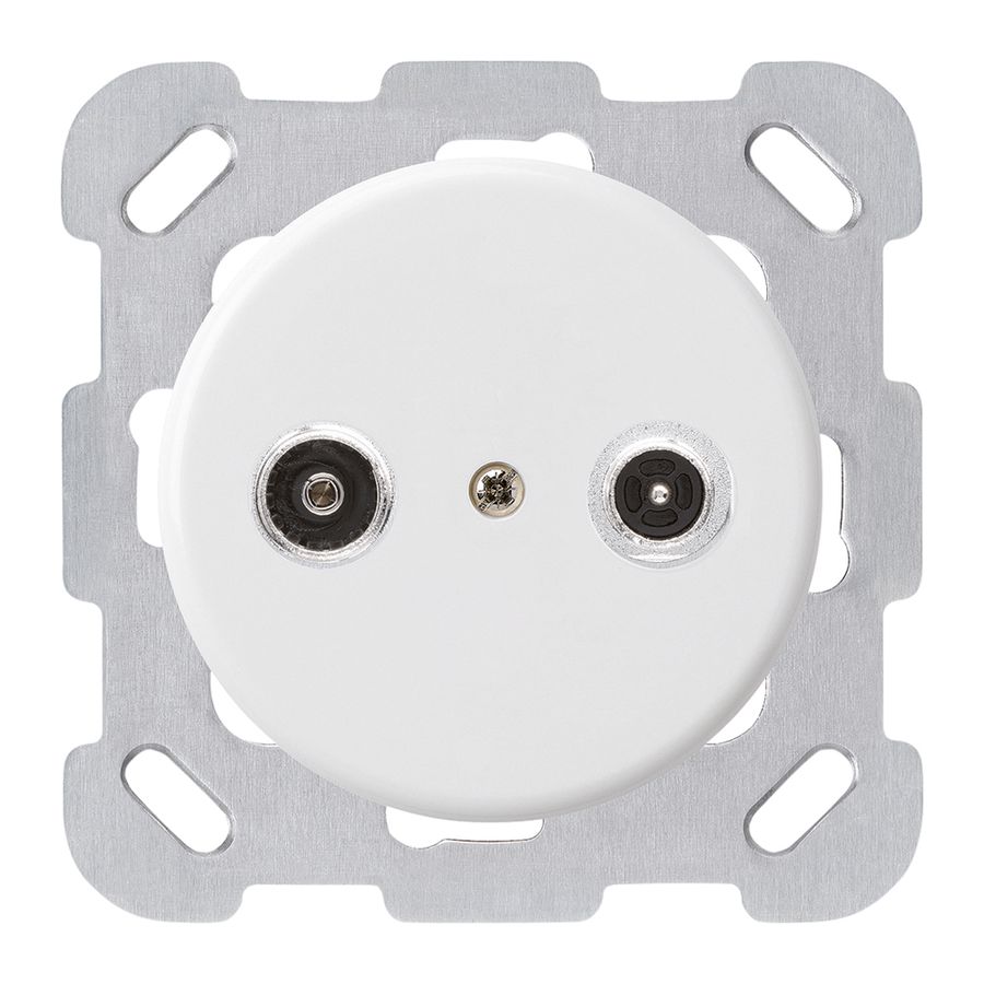 Prise d'antenne ENC basico TV-R montage B 4dB 2GHz blanc