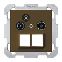 UP-Antennendose R/TV-Daten kallysto HMS B 2GHz 19db braun