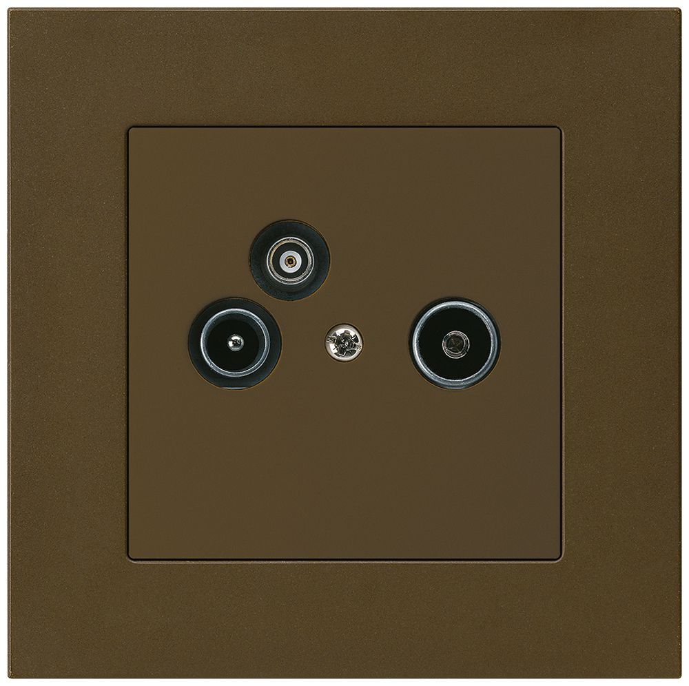 UP-Antennendose R/TV-Daten kallysto.pro 2GHz 10.5db braun