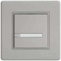 UP-KNX-Taster RGB EDIZIO.liv SNAPFIX® Temperaturfüh.RGB-LED Pap.1×T 1-Tbed.hgu