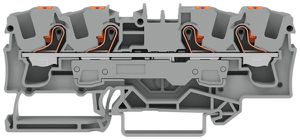 Borne de passage joignable WAGO TOPJOB S 6mm² 41A 800V Push-in 4×1 DIN35 no