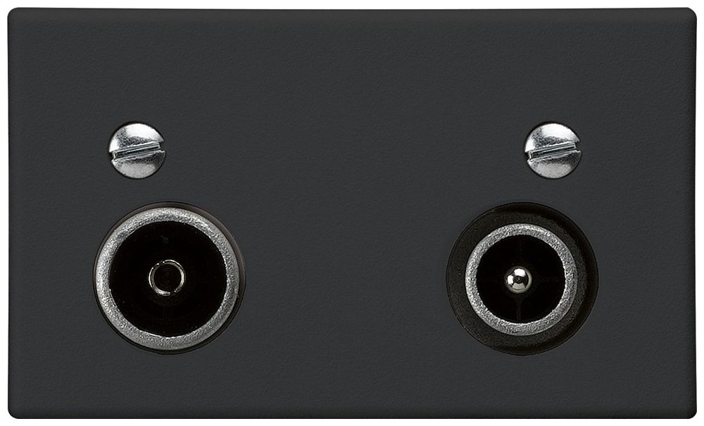 Prise d'antenne INC FLF R-TV 23dB de passage noir