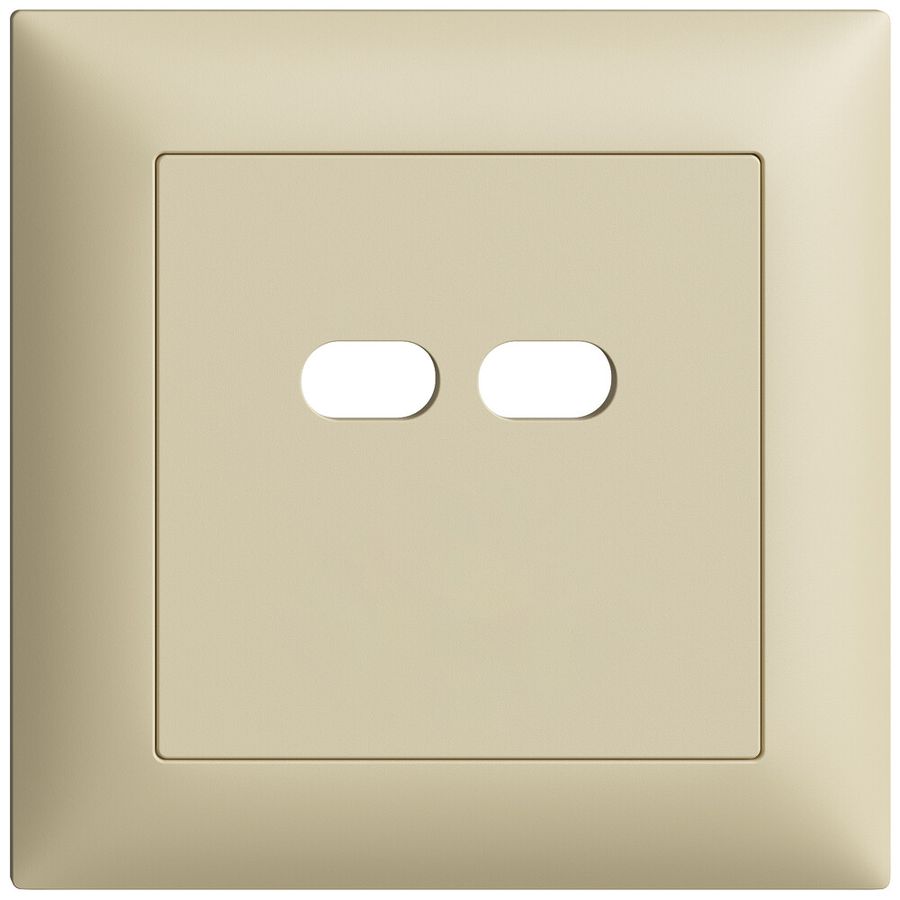 UP-Montageset Feller EDIZIOdue für Steckdose USB 18W 2×Typ C vanille