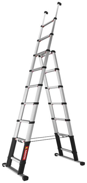 Teleskopleiter TELESTEPS Combi Alu 9 Sprossen 0.79…3m max.150kg