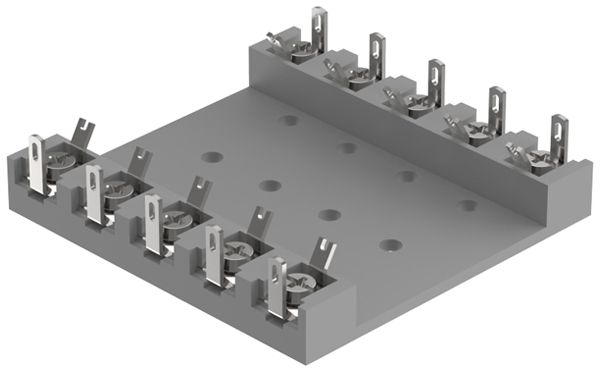 Klemmenleiste EAO 02 10 Pole 0.25…0.5mm² 1A 250V grau