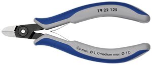Seitenschneider KNIPEX 125mm, 64HRC, Ø0.1…1.7mm/Ø1mm