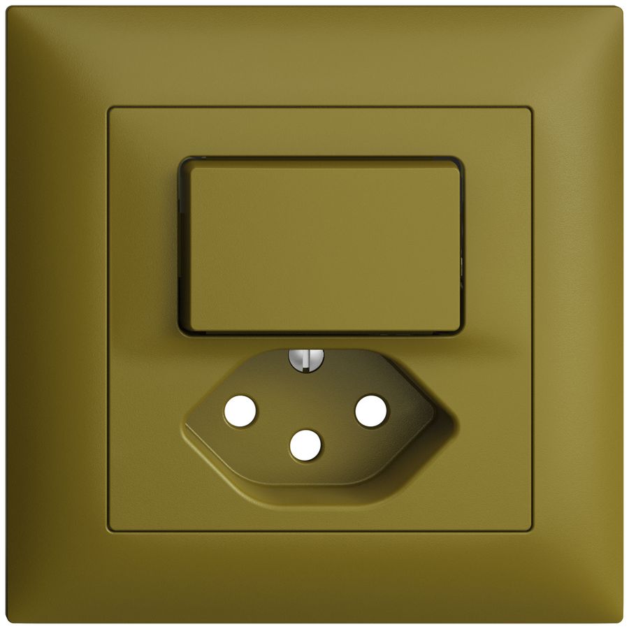 Frontset EDIZIOdue olive 88×88mm T13