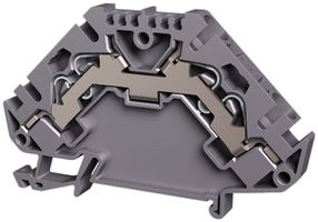 Morsetto di passaggio componibile WZ 0.5…4mm² 32A 800V push-in 2×2 DIN 35mm ara