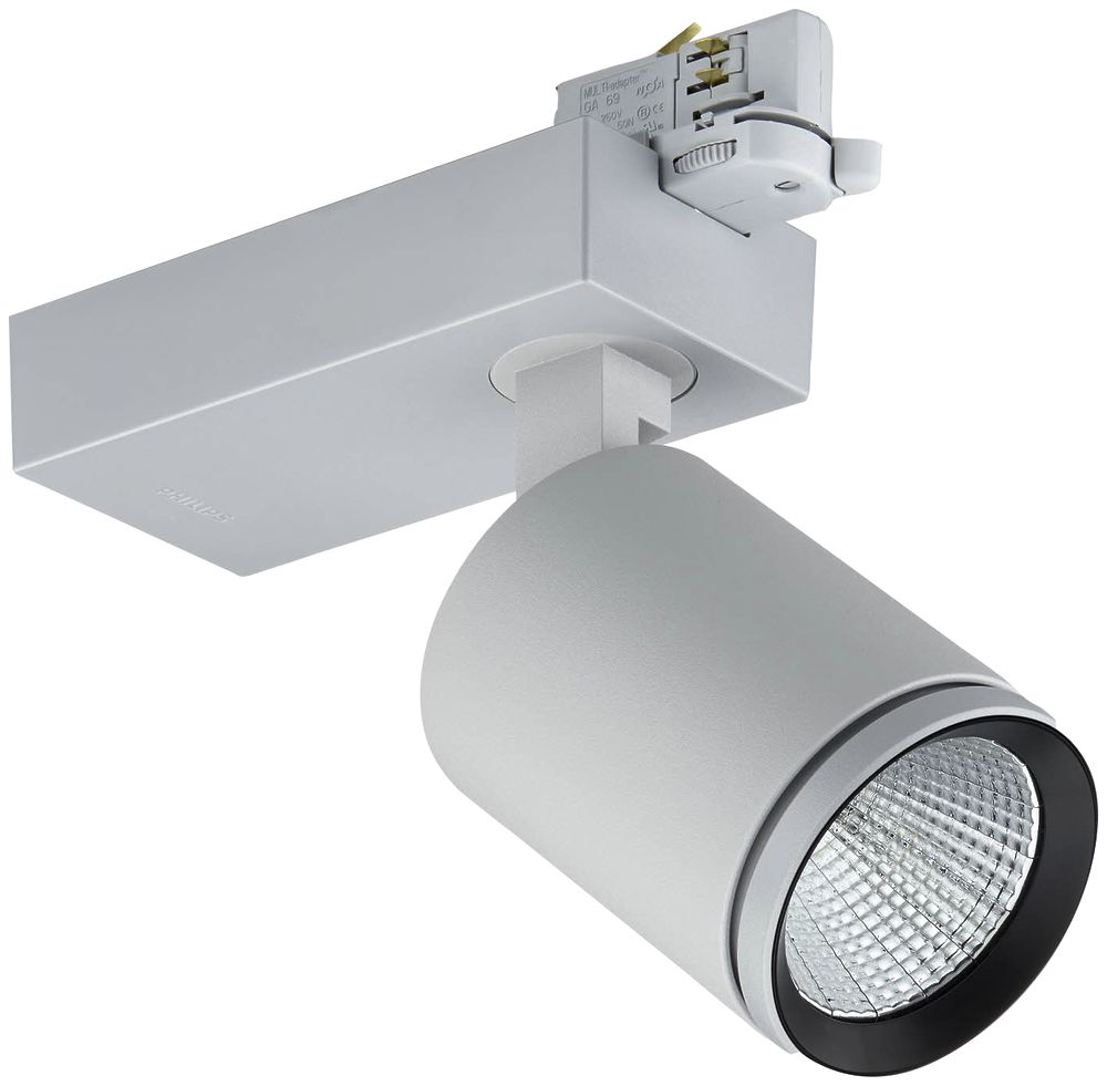 LED-Spot Philips ST770T für Schiene, 830, 3900lm, 20° silber