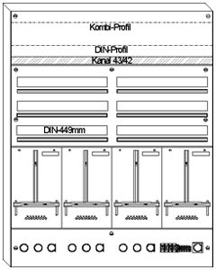 Centralino AP HAG 3Z 1NKE 2×3R 150 moduli 1005×1270×97mm