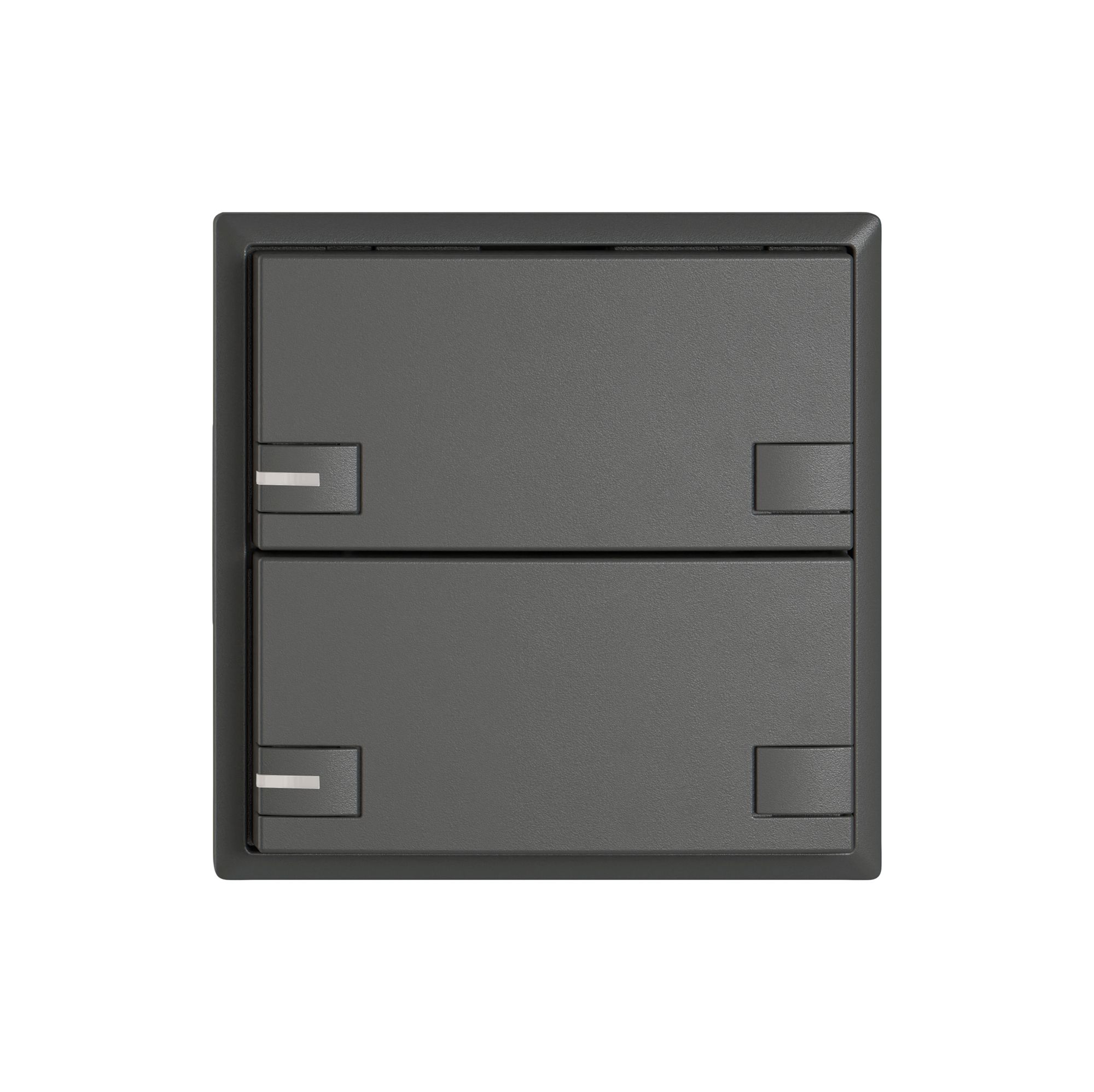 Pulsante universale EDIZIO.liv UNI SNAPFIX® 12…48V c.LED blu 2× com.2T grs