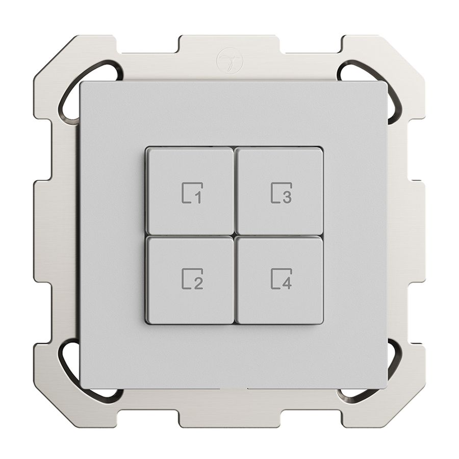 UP-Szenentaster 4 Szenen/4T WLAN Edue Wiser hellgrau