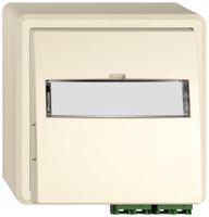 AP-FTTH-Dose EDIZIO.liv SNAPFIX® LC APC Diamond F-3000 2 mittelstücke cr